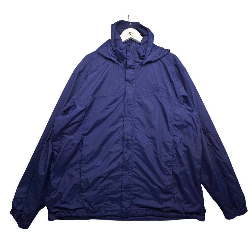 The North Face Resolve 2 Jacket Mens 3XL Blue Hooded NF0A2VD5 DryVent Waterproof